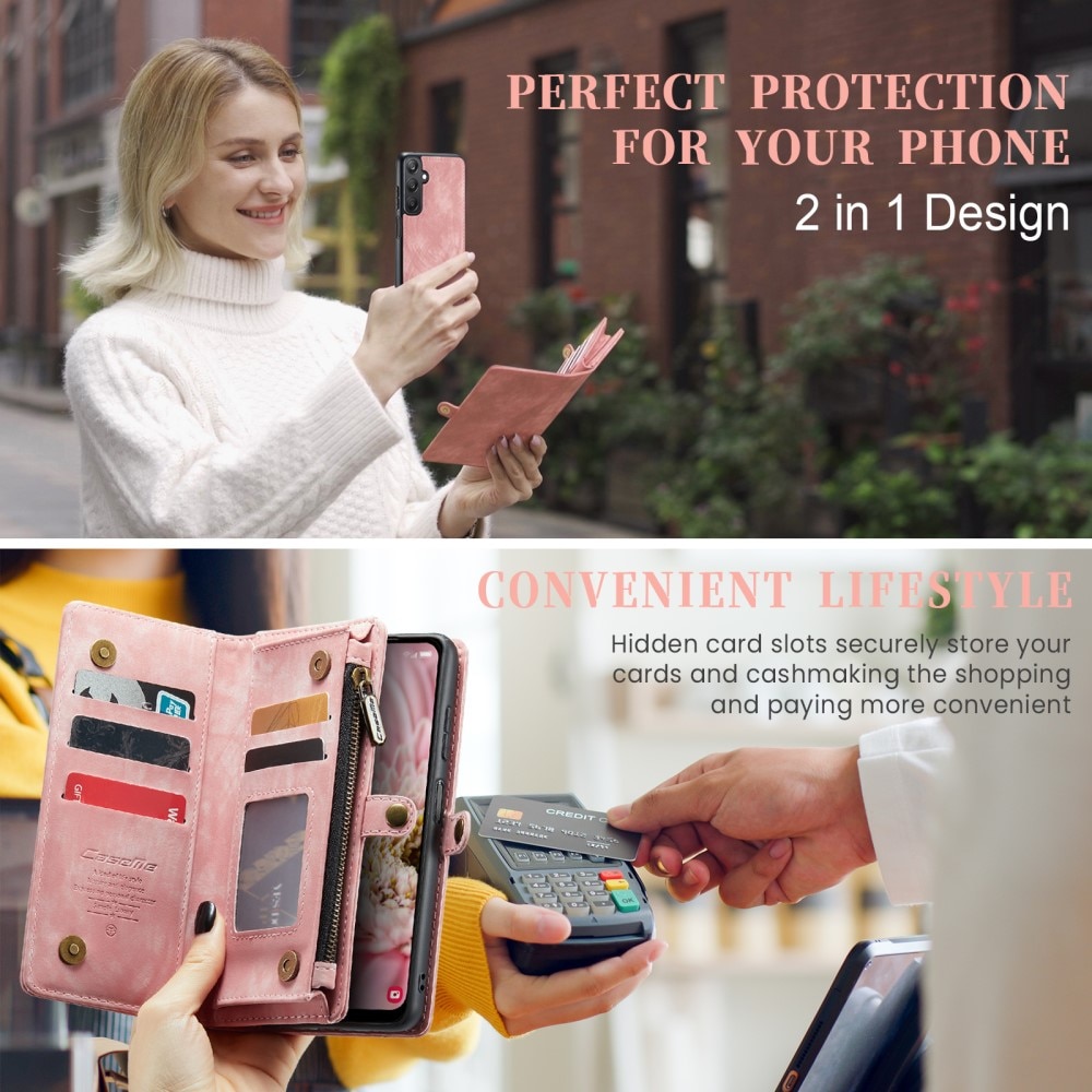 Multi-slot Hoesje Samsung Galaxy A25 roze