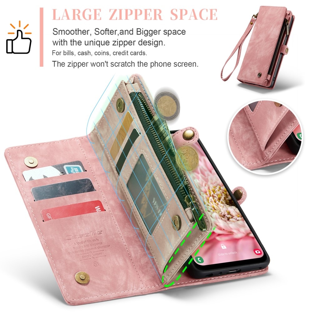 Multi-slot Hoesje Samsung Galaxy A25 Roze