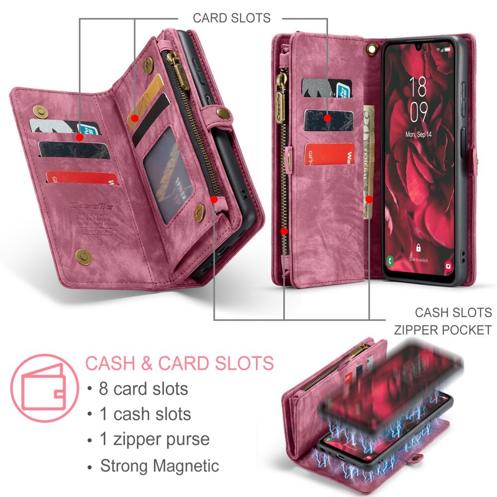 Multi-slot Hoesje Samsung Galaxy A25 Rood