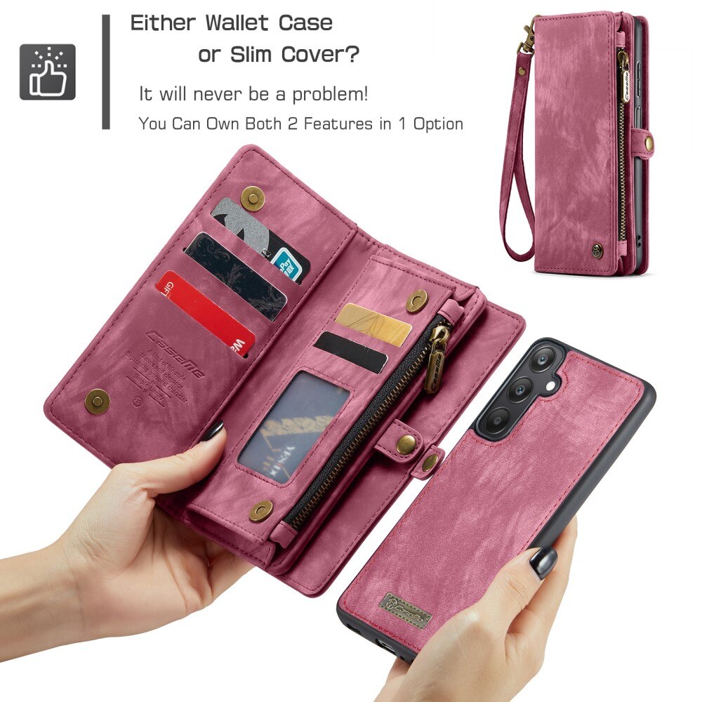 Multi-slot Hoesje Samsung Galaxy A25 Rood