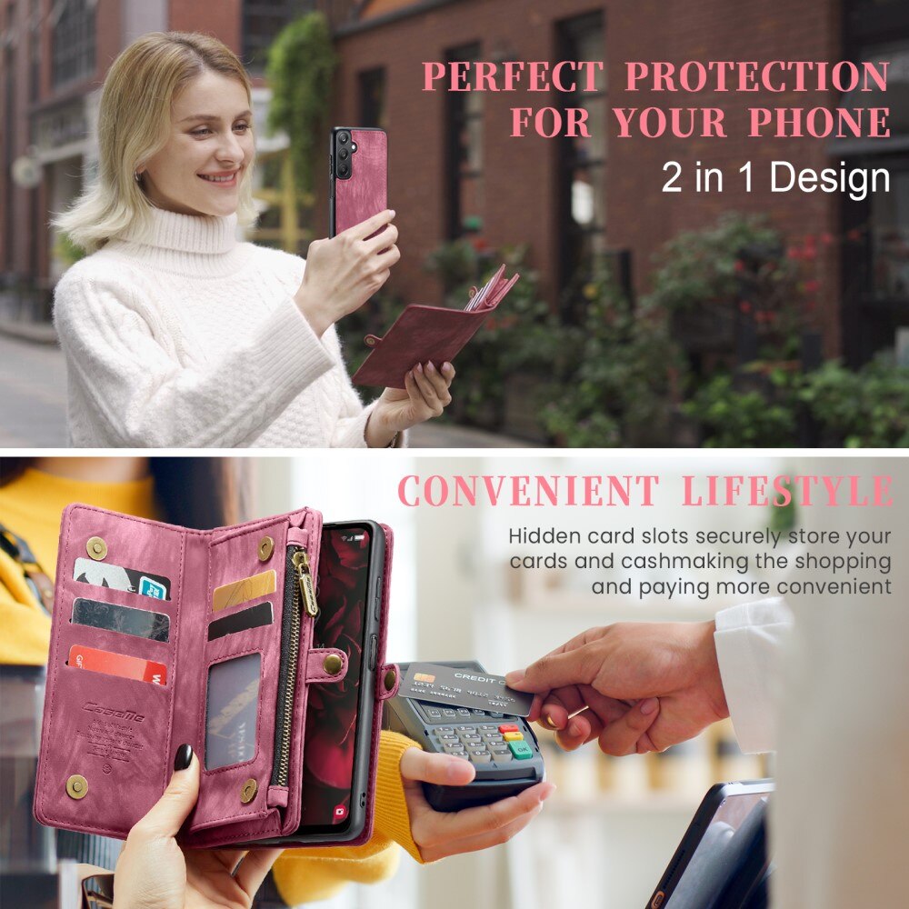 Multi-slot Hoesje Samsung Galaxy A25 Rood