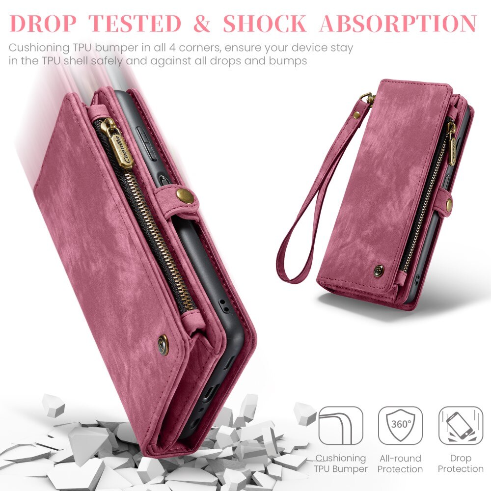 Multi-slot Hoesje Samsung Galaxy A25 Rood