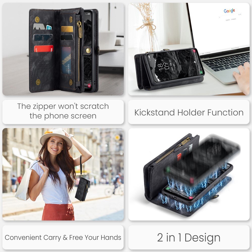 Multi-slot Hoesje Samsung Galaxy A25 Grijs