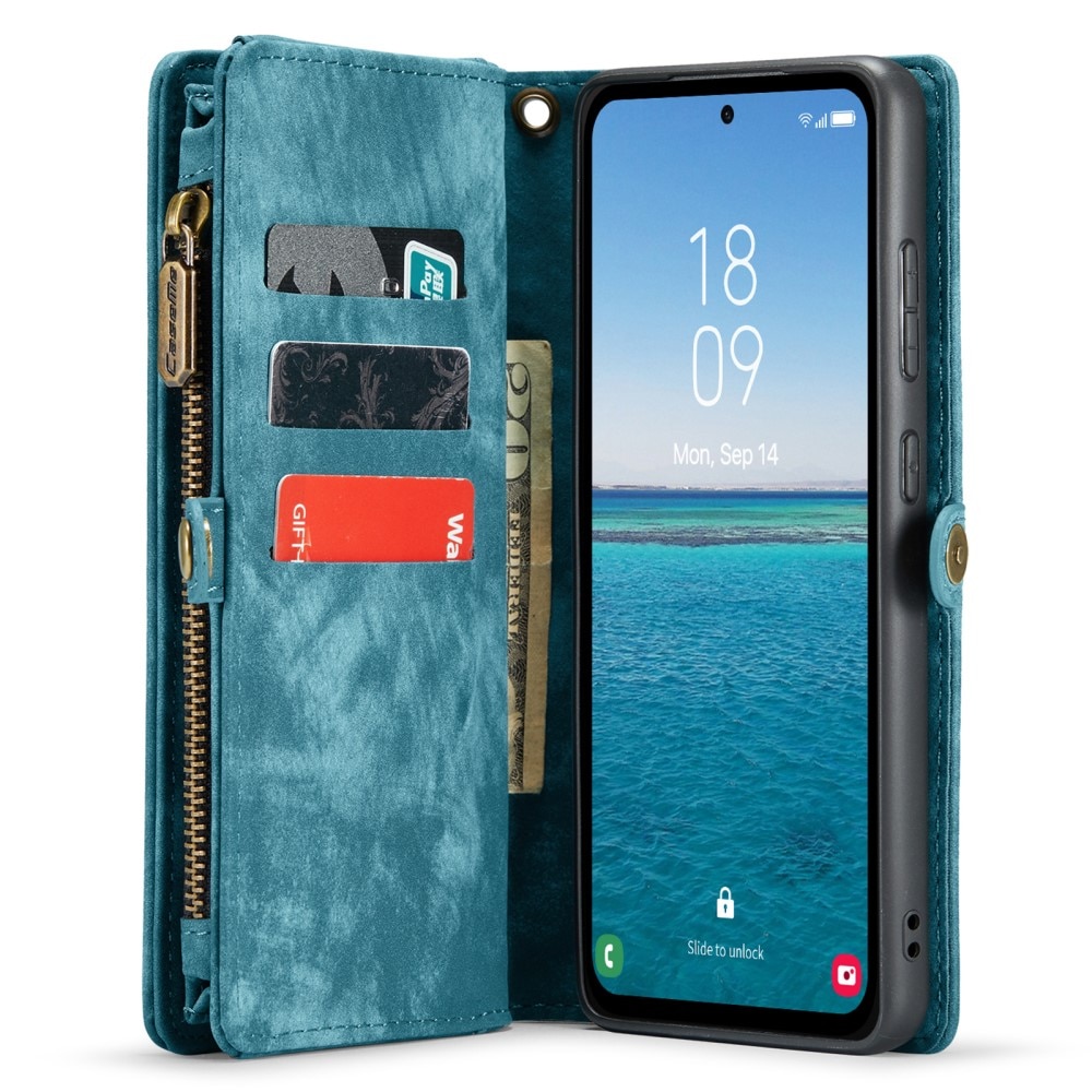 Multi-slot Hoesje Samsung Galaxy A55 blauw