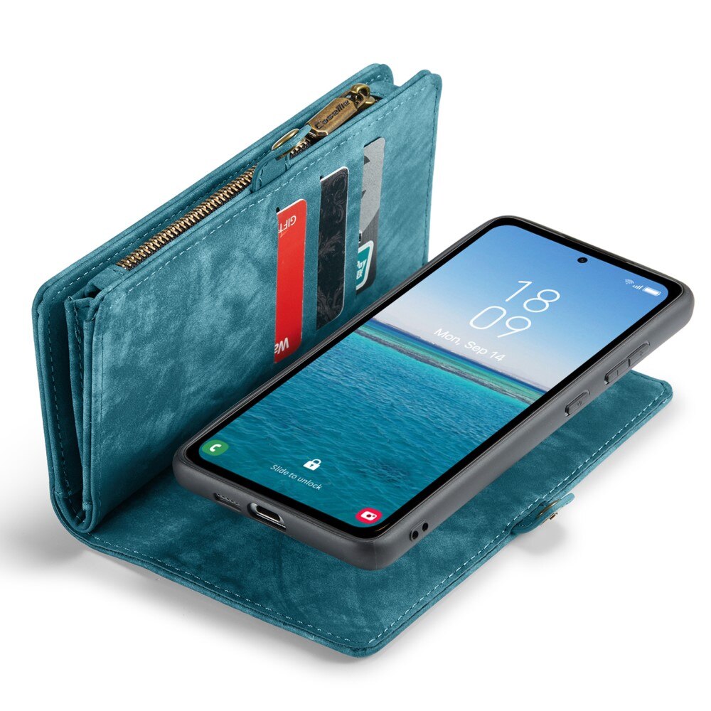 Multi-slot Hoesje Samsung Galaxy A55 blauw