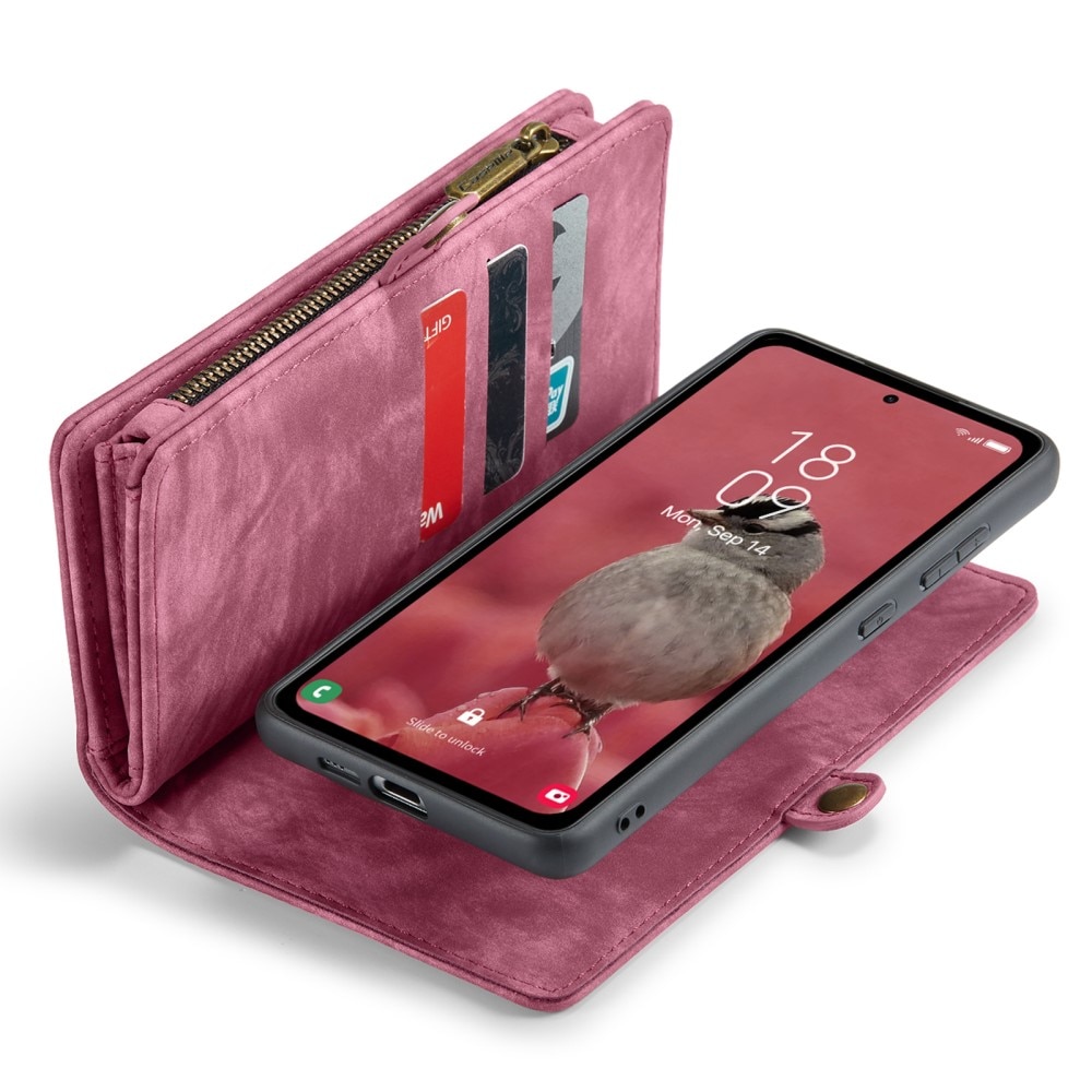 Multi-slot Hoesje Samsung Galaxy A55 rood