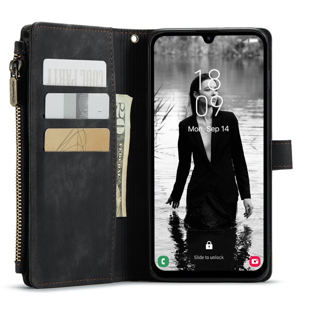 Bookcover hoesje Rits Samsung Galaxy A15 zwart