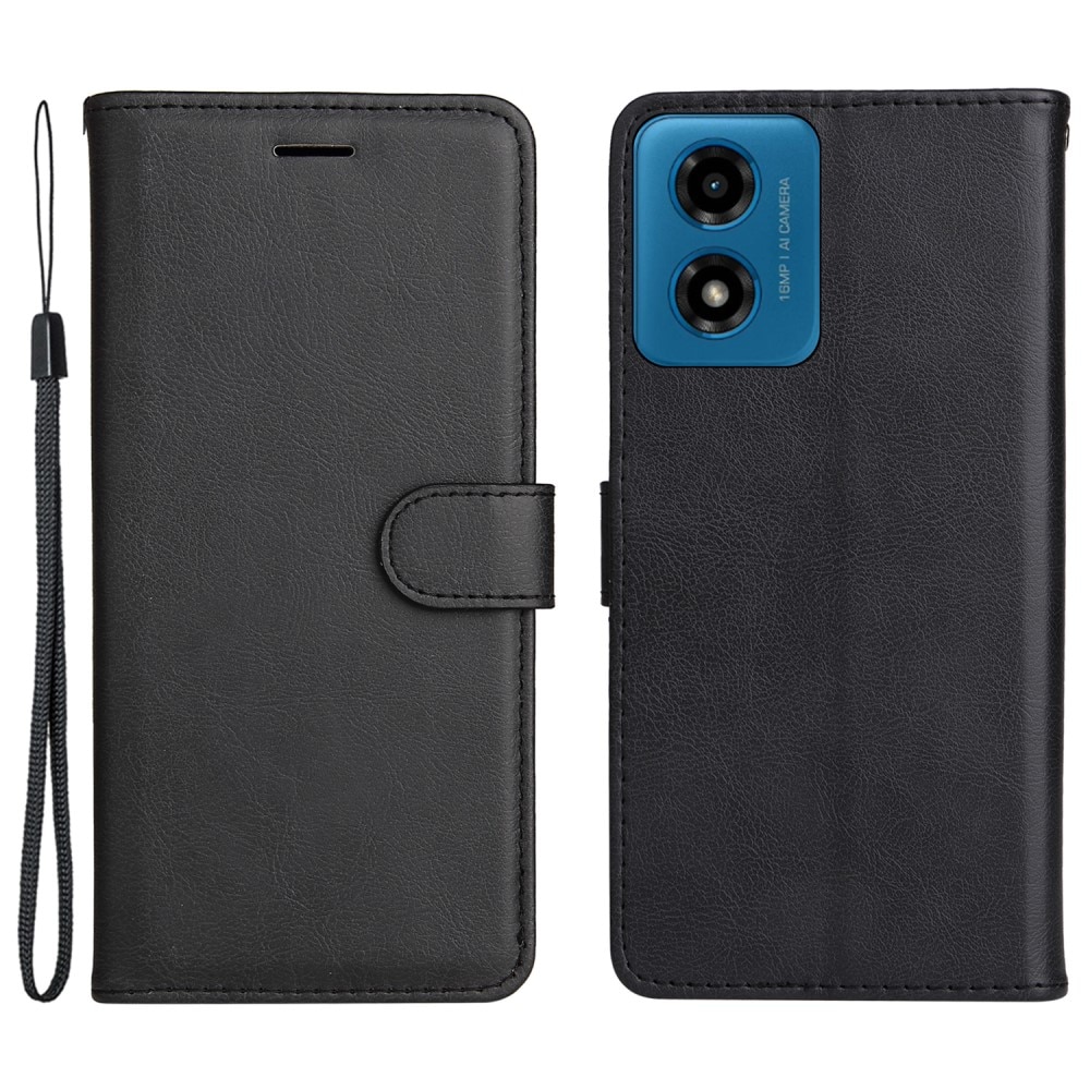 Motorola Moto G24 Bookcover hoesje zwart