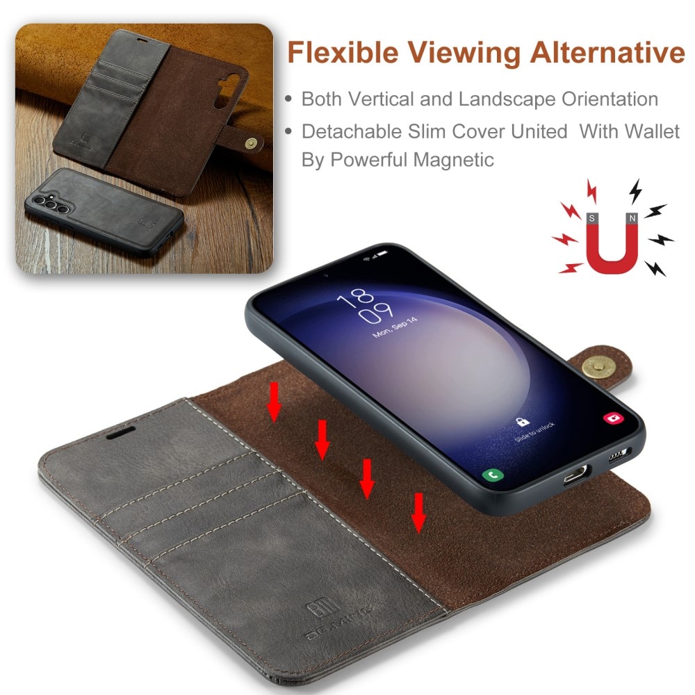 Magnet Wallet Samsung Galaxy A35 Brown