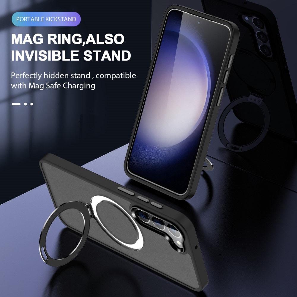 Samsung Galaxy S24 Hybridcase MagSafe Ring zwart
