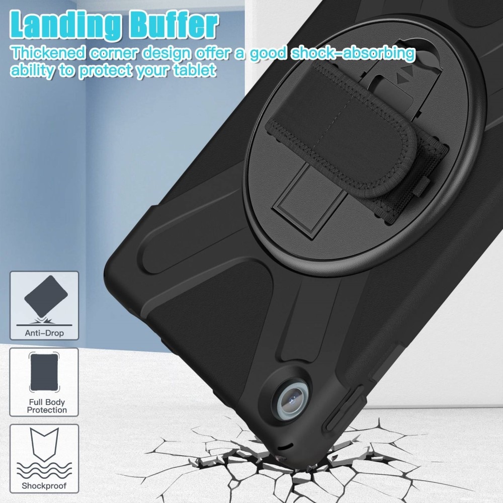 Lenovo M10 Plus (3rd gen) Schokbestendige Hybridcase Zwart