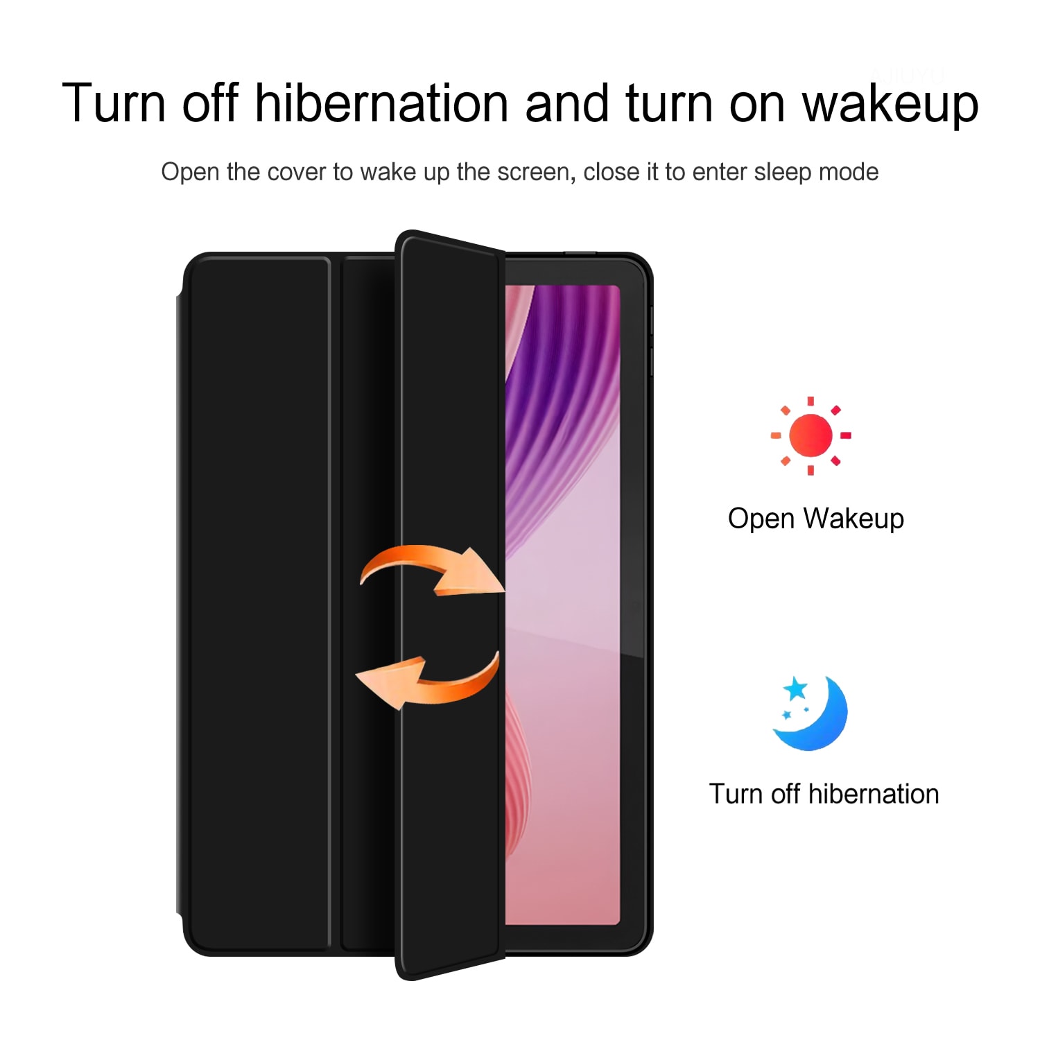  Lenovo Tab 10.1 (2025) Tri-fold Hoesje Zwart