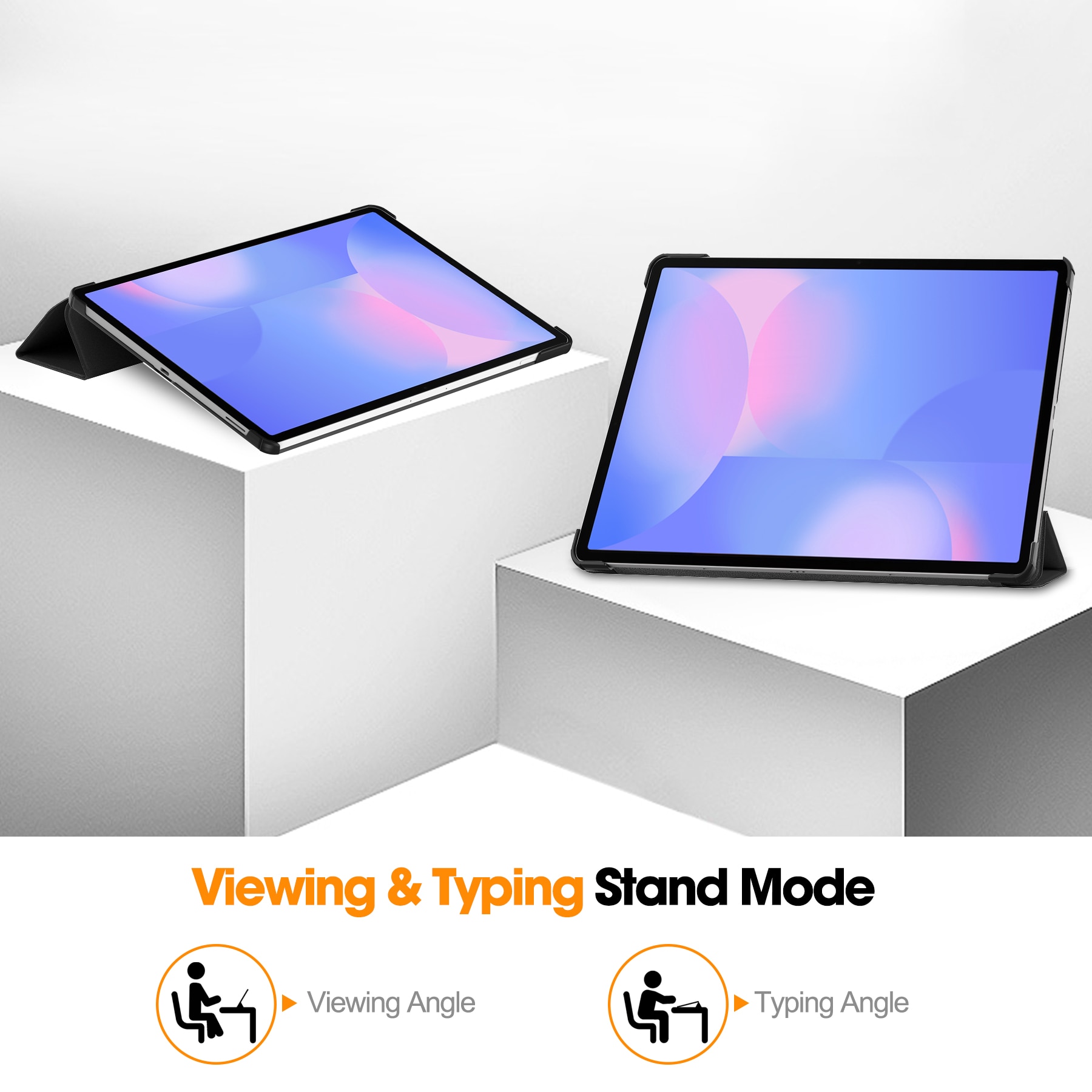 Samsung Galaxy Tab S10 FE Plus Tri-fold Hoesje Zwart