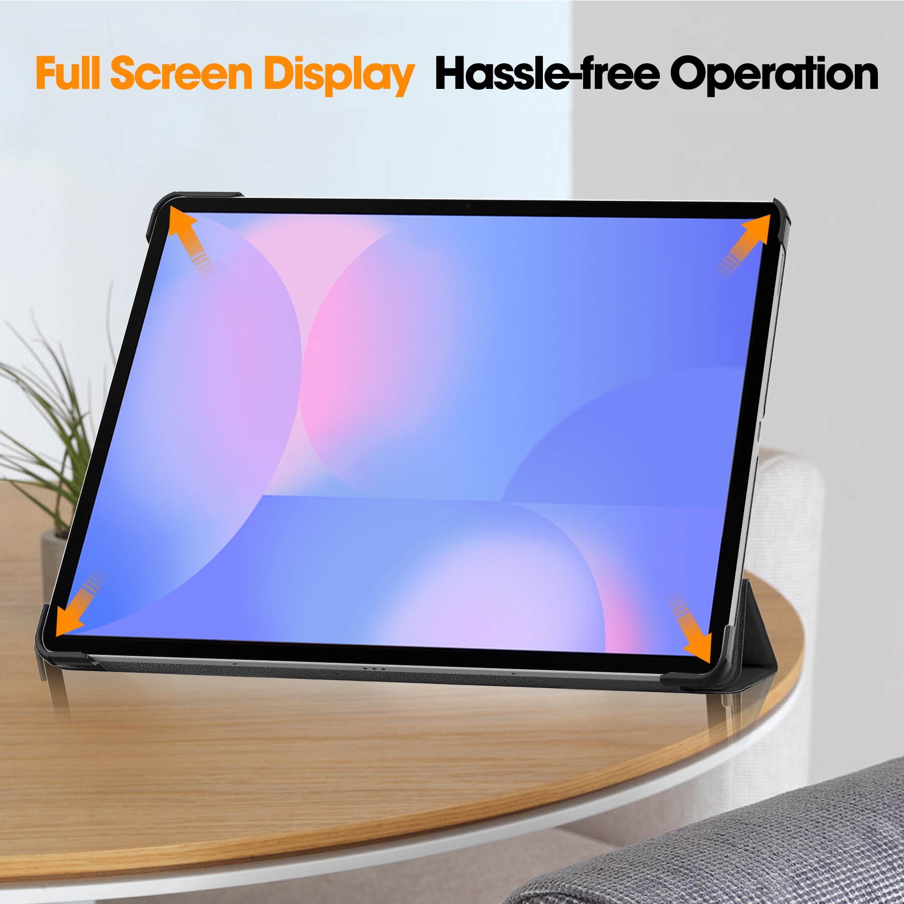 Samsung Galaxy Tab S10 FE Plus Tri-fold Hoesje Zwart