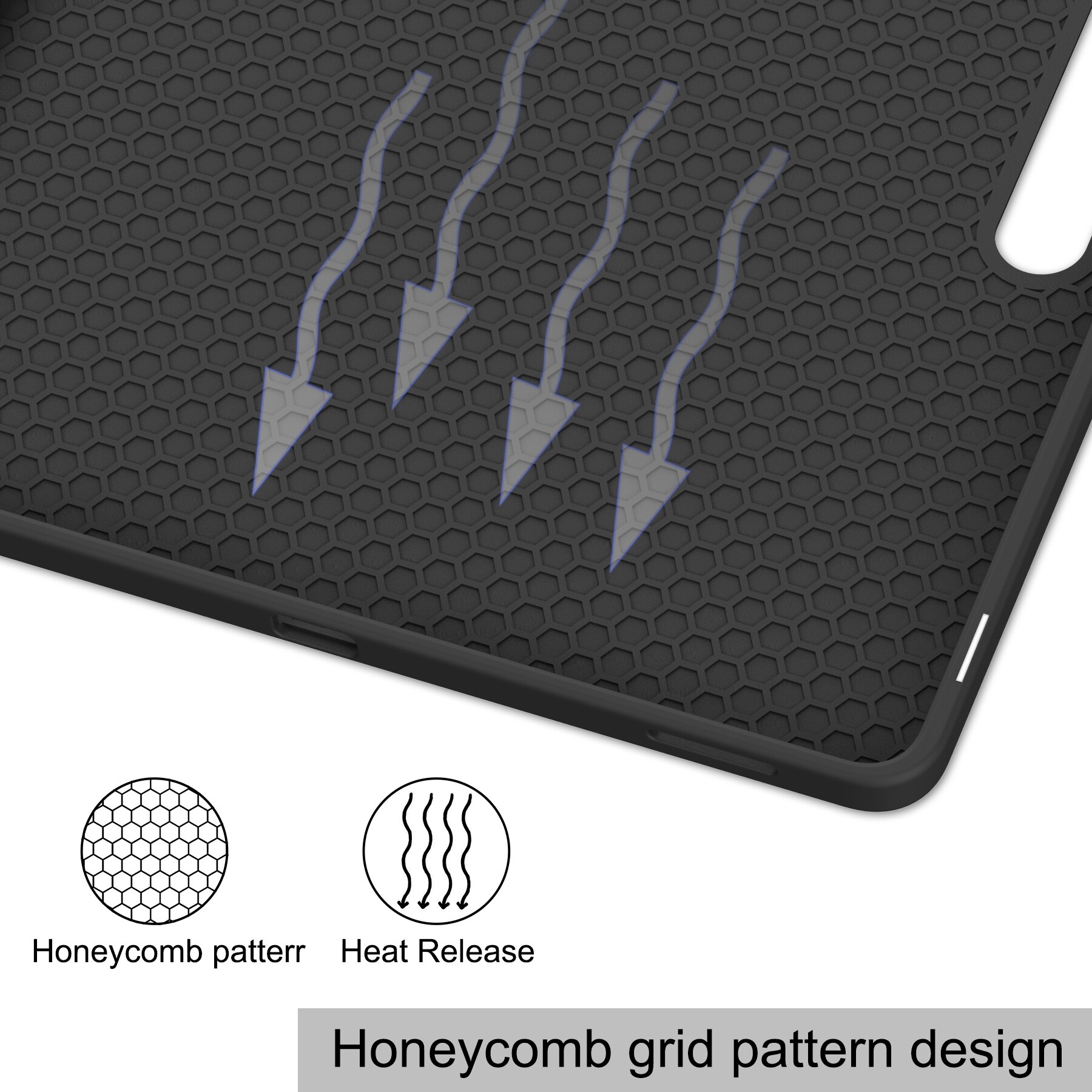 Samsung Galaxy Tab S10 FE Plus Tri-fold met Penhouder Zwart