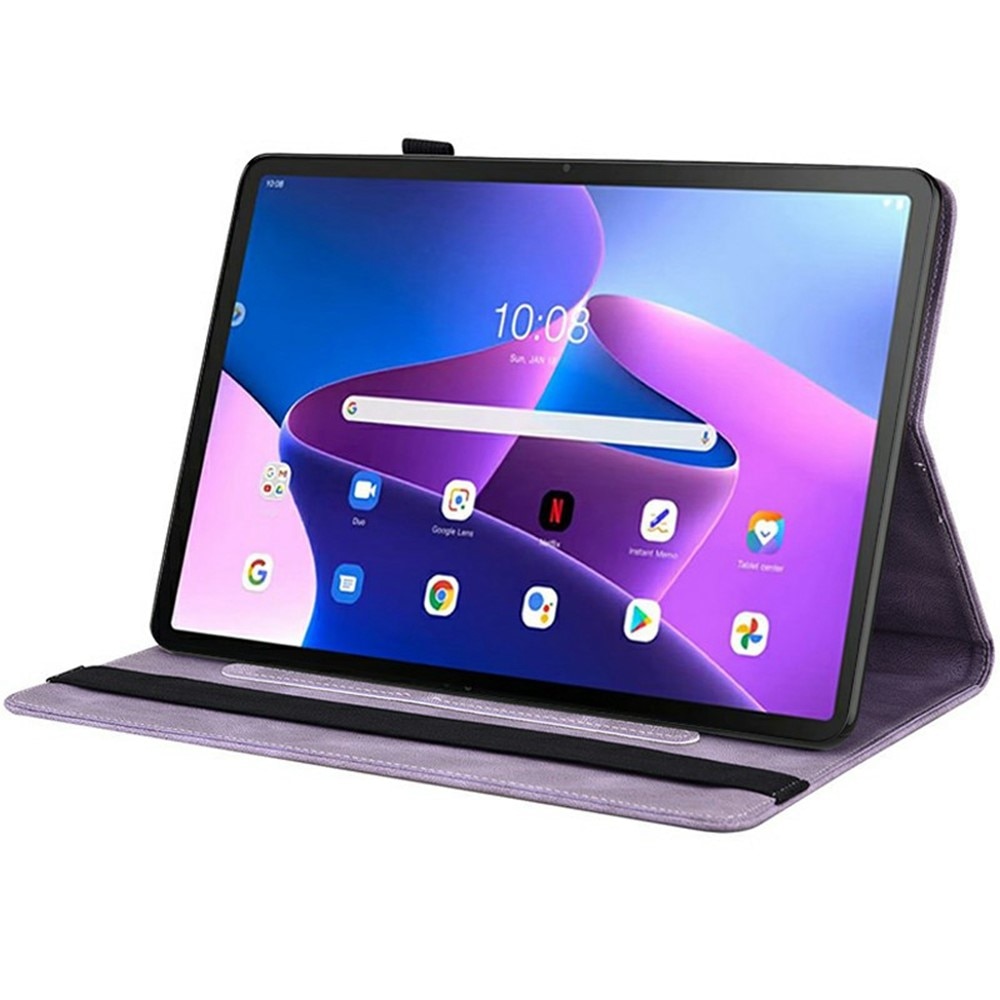  Lenovo Tab Leren vlinderhoesje Paars