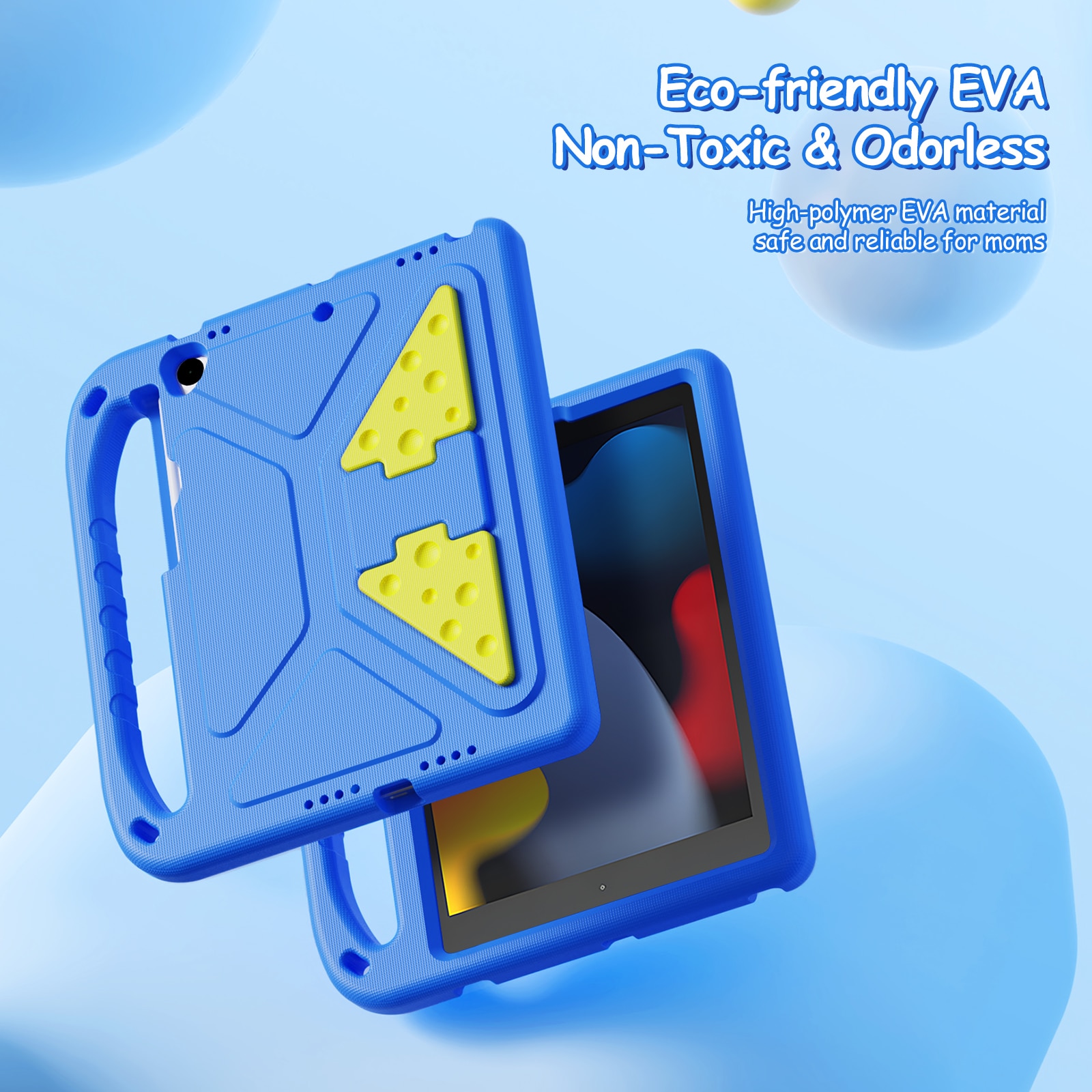 Apple iPad 10.2 8th Gen (2020) Puff Series EVA hoes Blauw