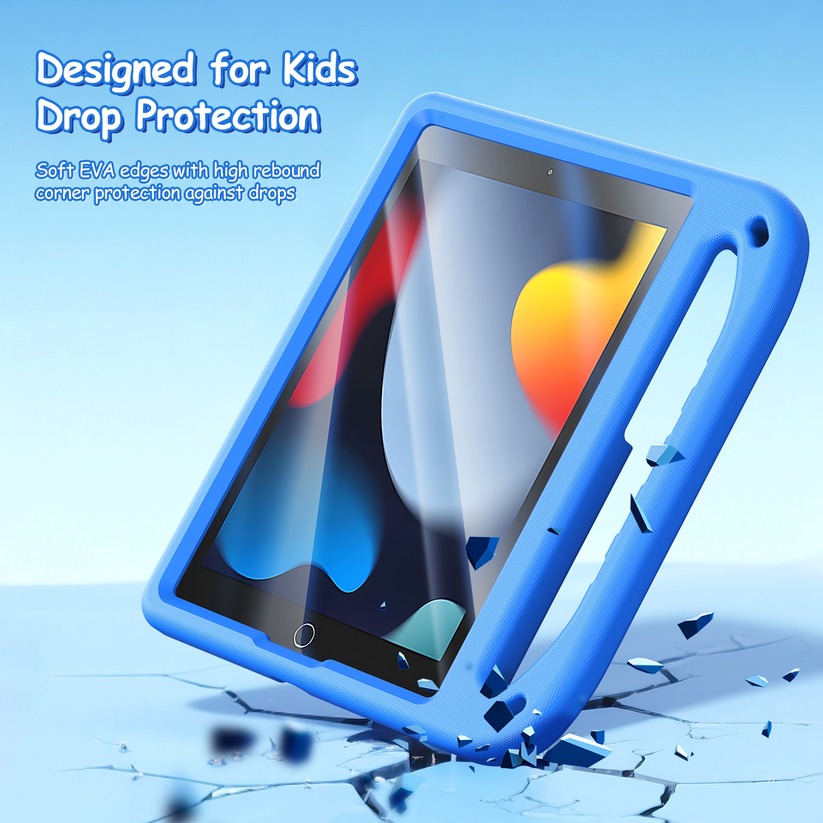 Apple iPad 10.2 8th Gen (2020) Puff Series EVA hoes Blauw