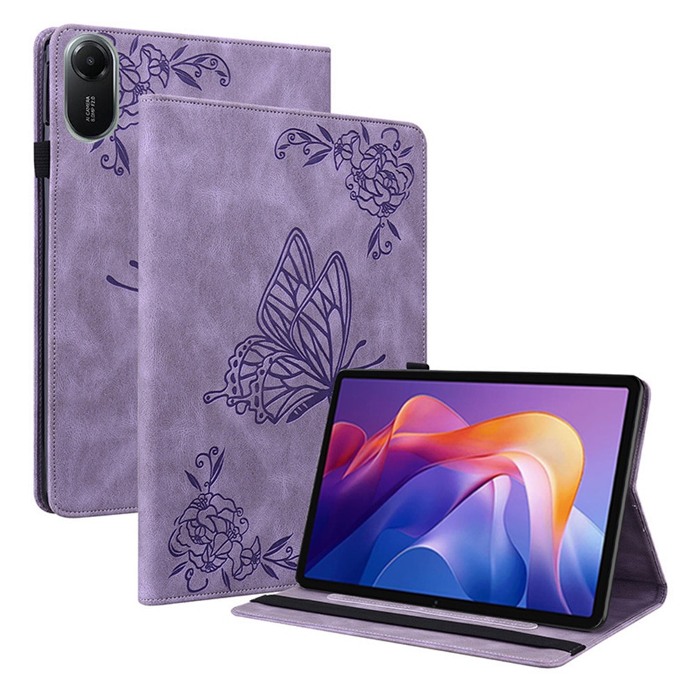 Xiaomi Redmi Pad 2 Leren vlinderhoesje Paars