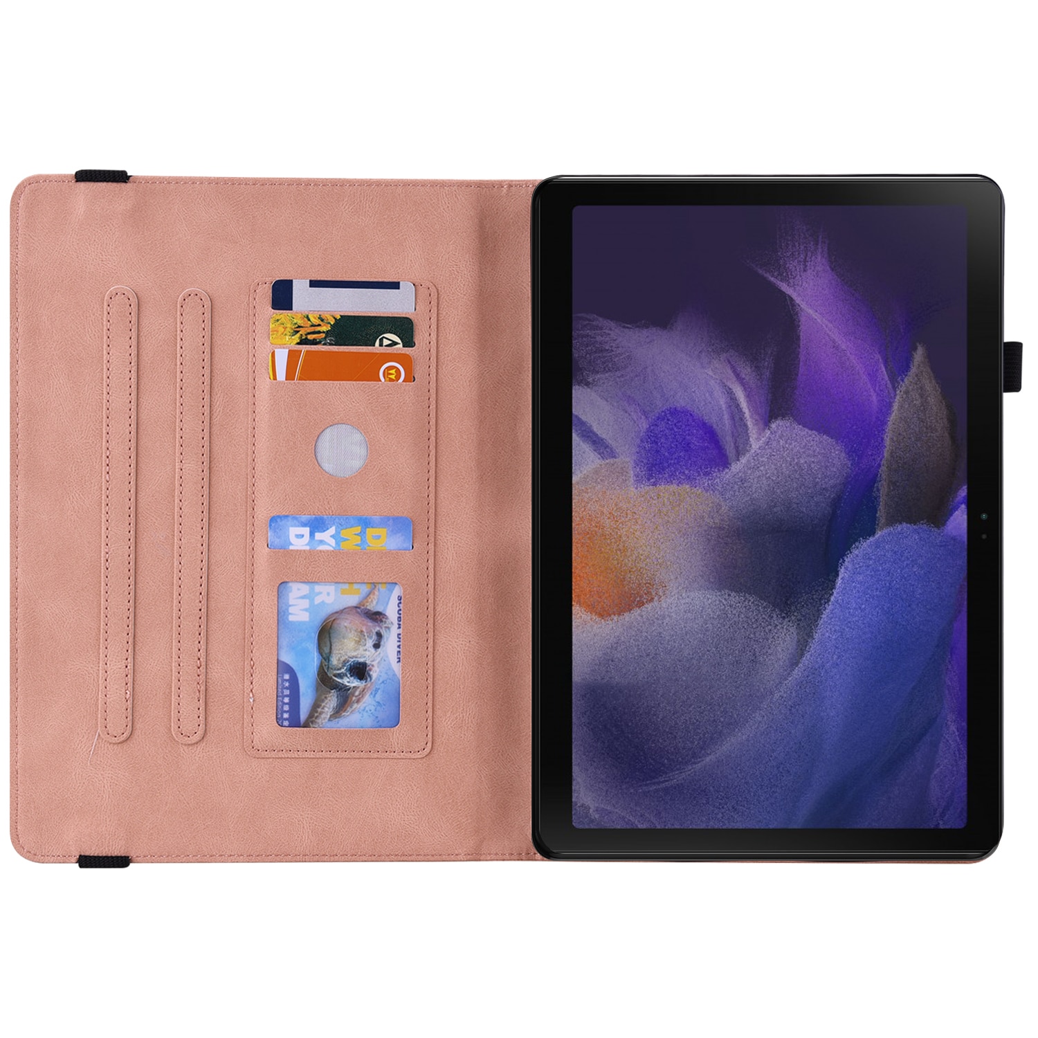 Samsung Galaxy Tab A11 Plus Leren vlinderhoesje Roze