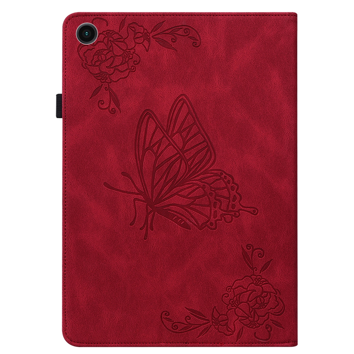 Samsung Galaxy Tab A11 Plus Leren vlinderhoesje Rood