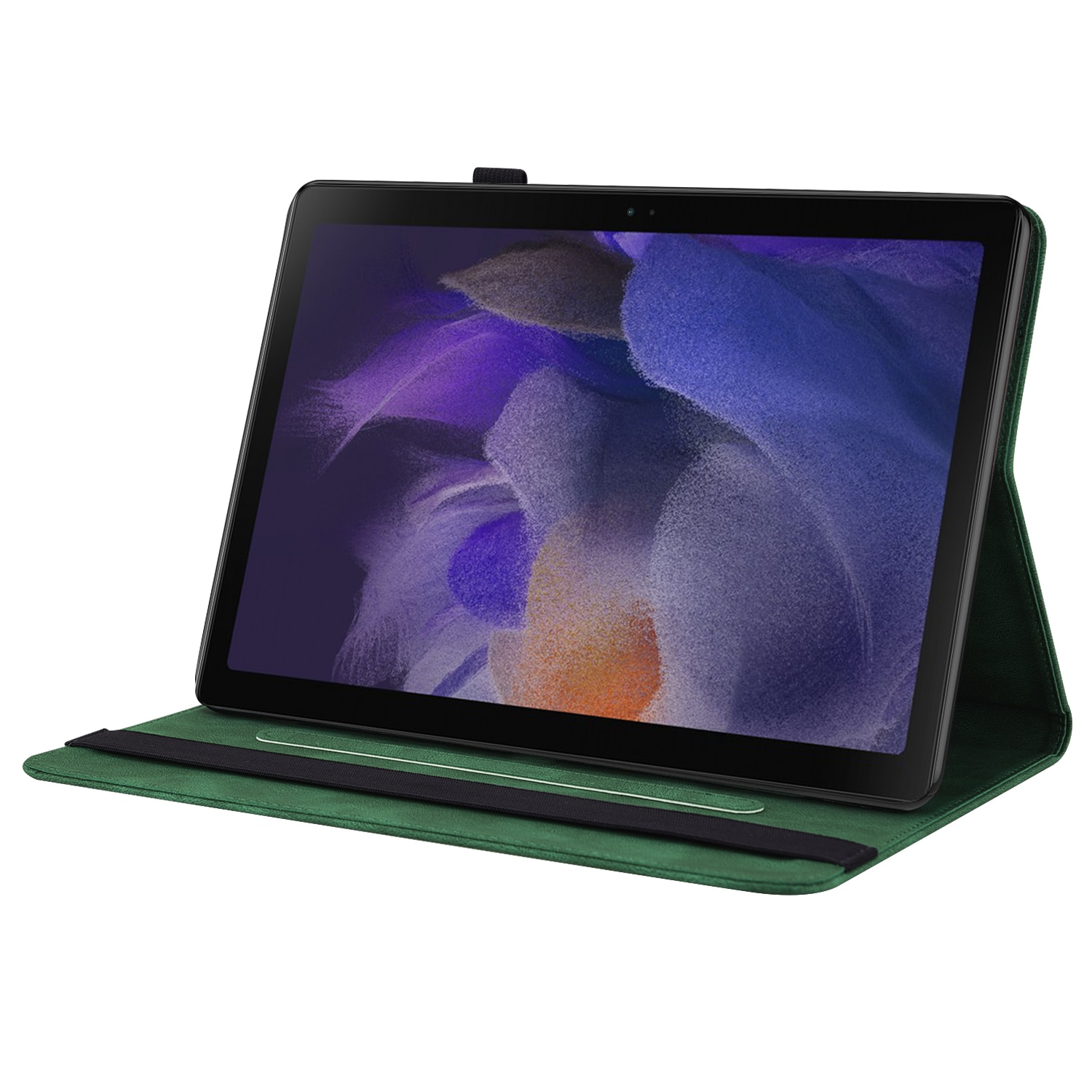 Samsung Galaxy Tab A11 Plus Leren vlinderhoesje Groen