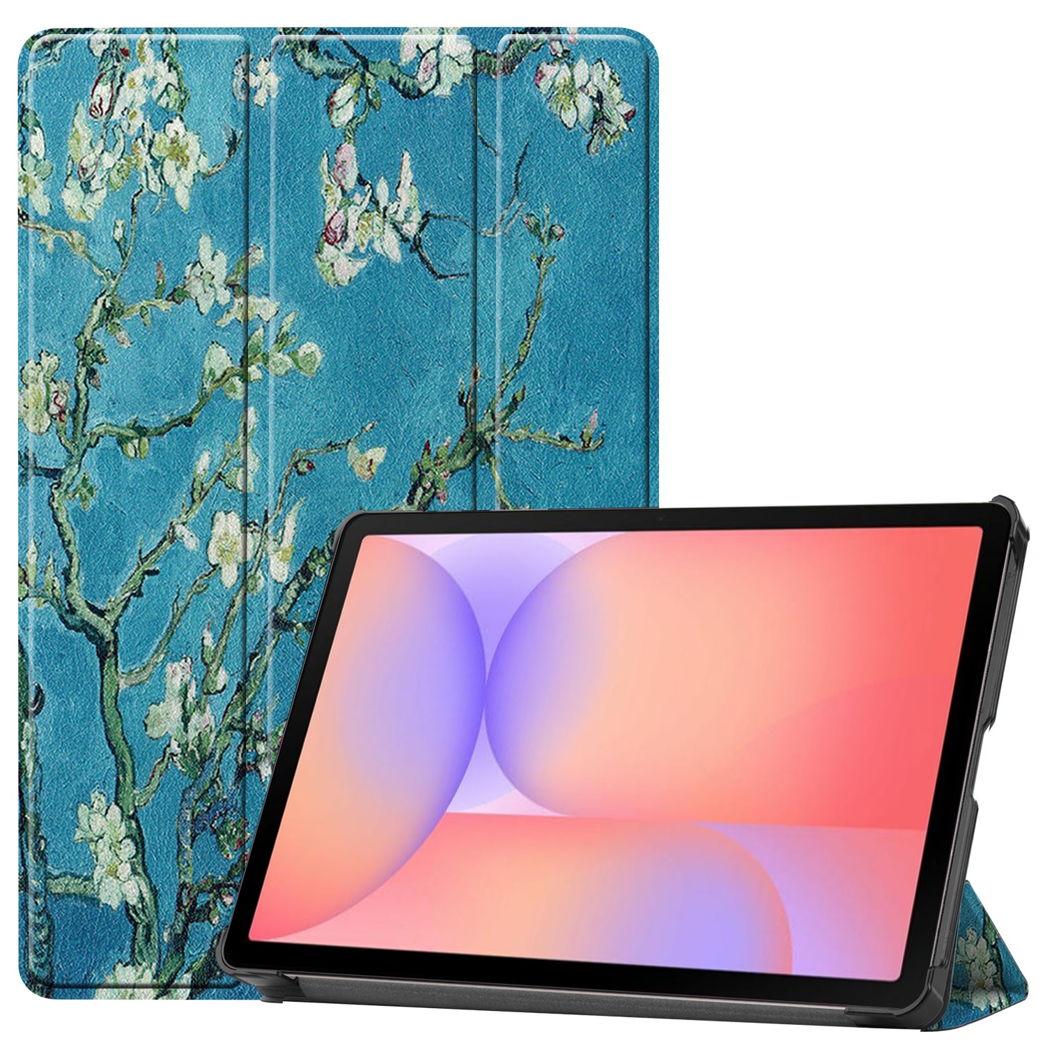 Samsung Galaxy S10 Lite Tri-fold Hoesje Kersenbloemen