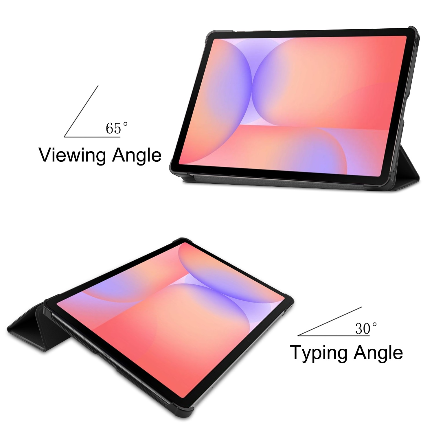 Samsung Galaxy Tab S10 Lite Tri-fold Hoesje Zwart