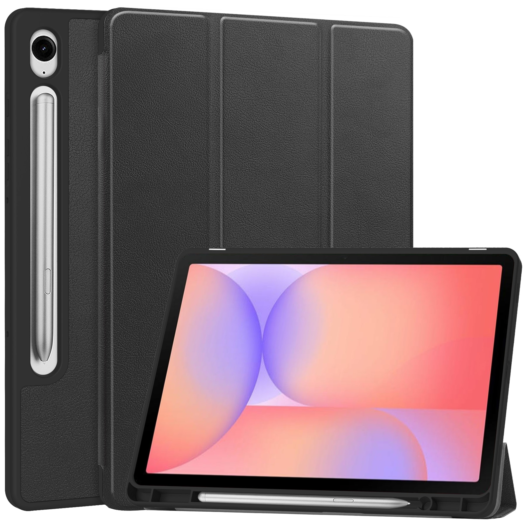 Samsung Galaxy Tab S10 Lite Tri-fold met Penhouder Zwart