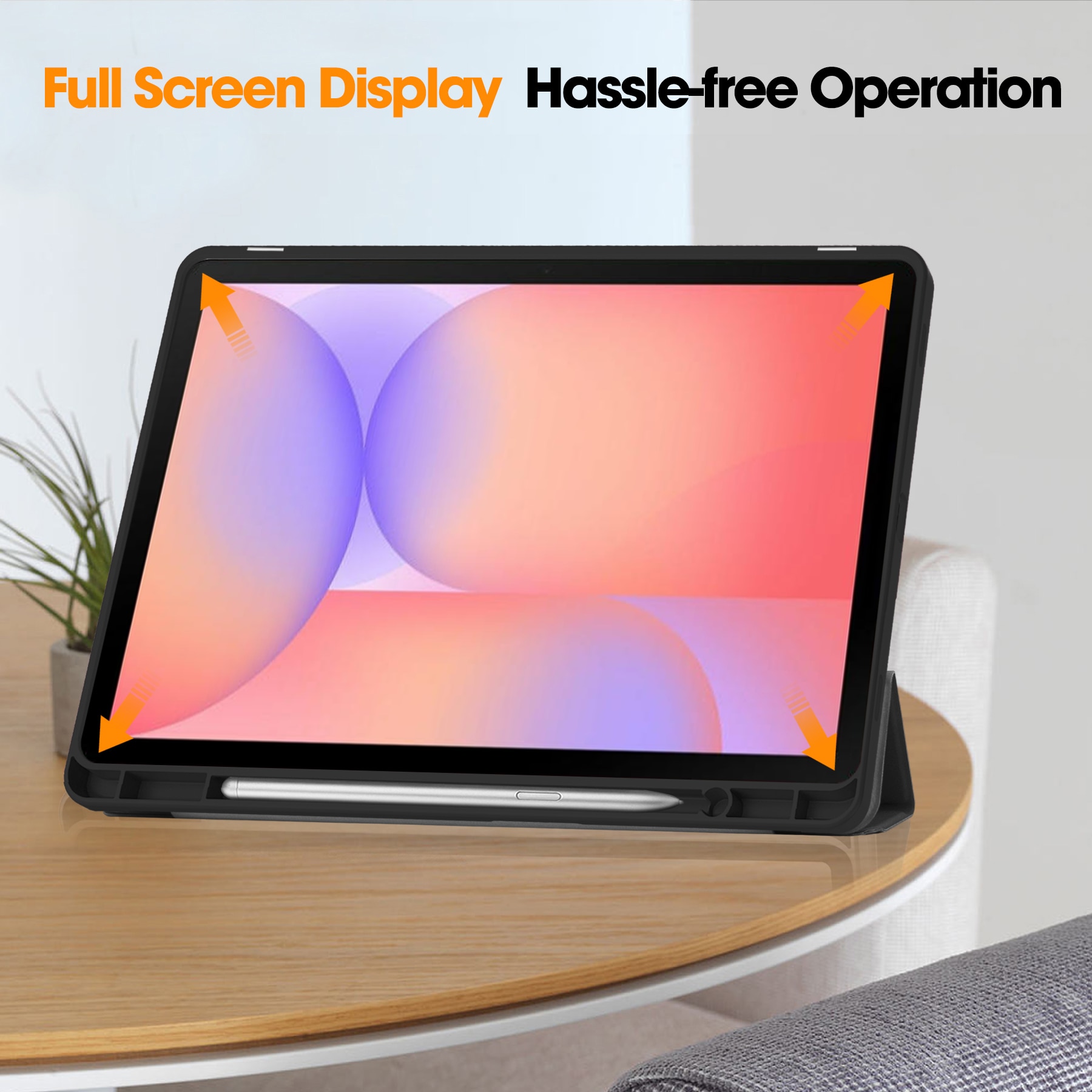 Samsung Galaxy Tab S10 Lite Tri-fold met Penhouder Zwart