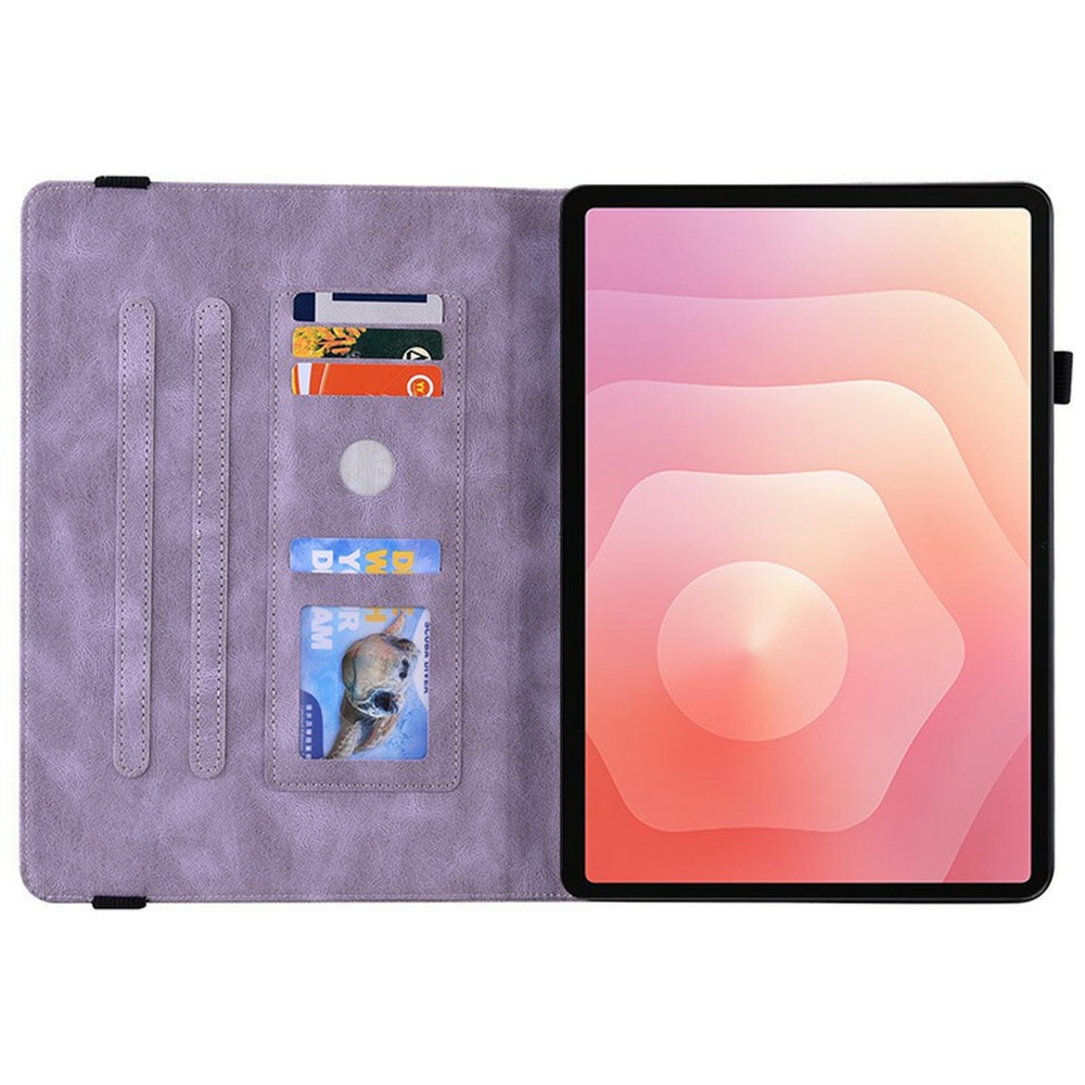 Samsung Galaxy Tab S11 Leren vlinderhoesje Paars