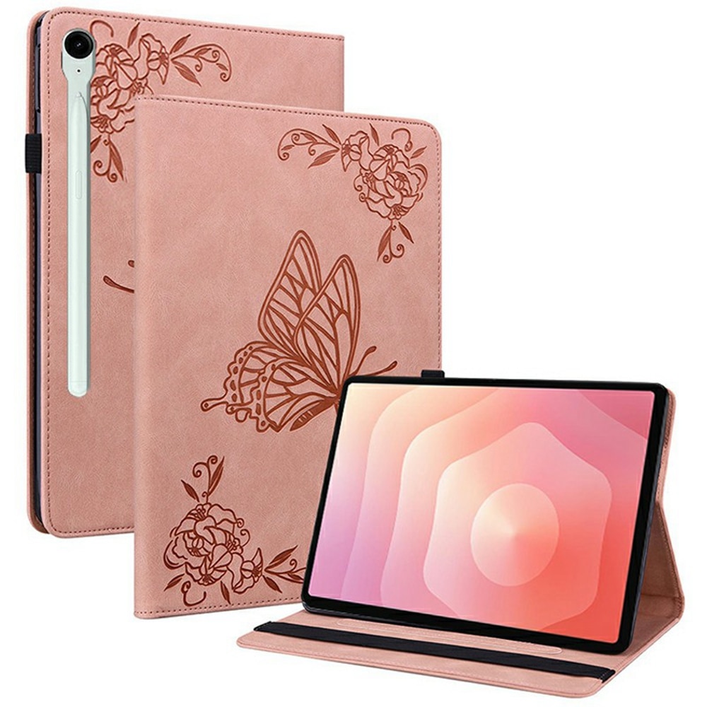 Samsung Galaxy Tab S11 Leren vlinderhoesje Roze