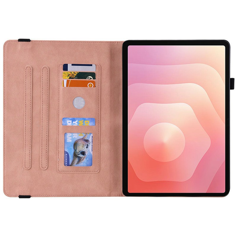 Samsung Galaxy Tab S11 Leren vlinderhoesje Roze