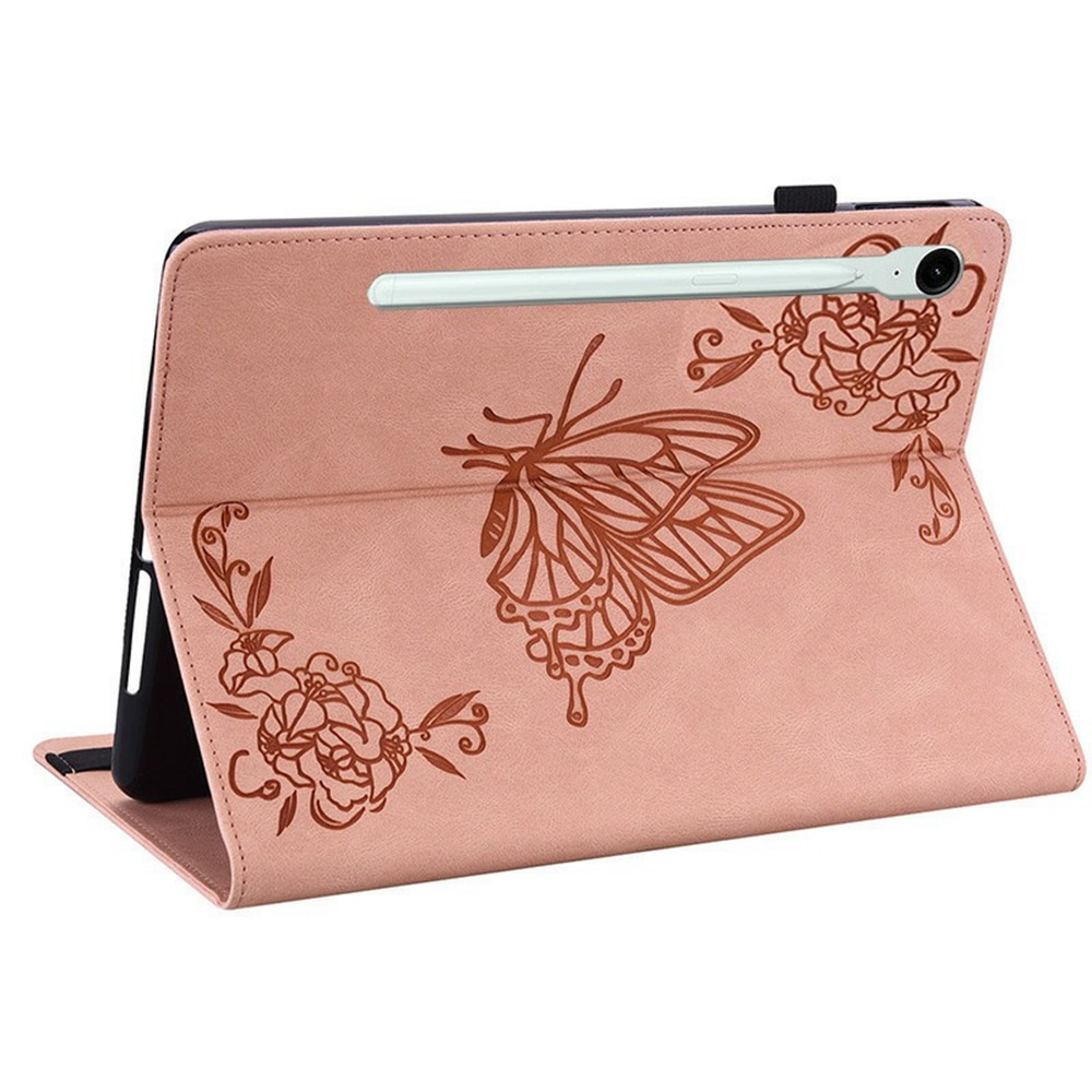 Samsung Galaxy Tab S11 Leren vlinderhoesje Roze