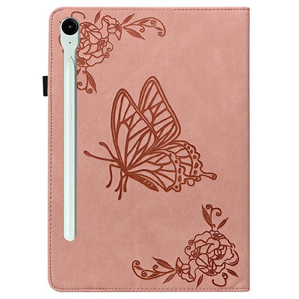 Samsung Galaxy Tab S11 Leren vlinderhoesje Roze