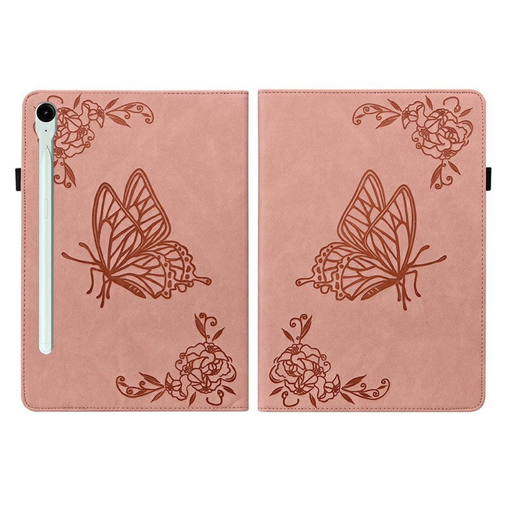 Samsung Galaxy Tab S11 Leren vlinderhoesje Roze