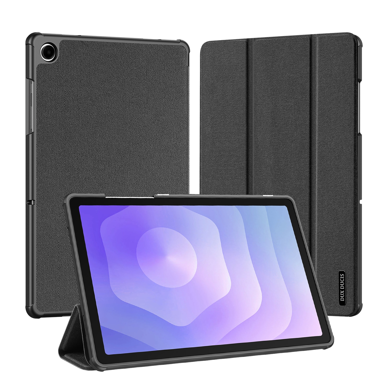Domo Tri-Fold Case Samsung Galaxy Tab A11 Plus Zwart