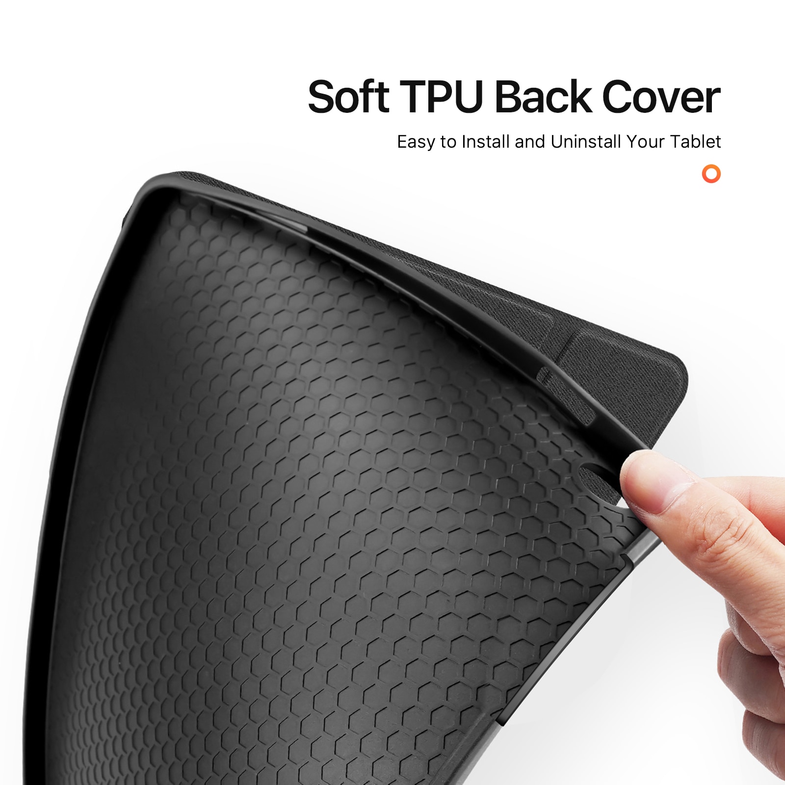 Domo Tri-Fold Case Samsung Galaxy Tab A11 Plus Zwart