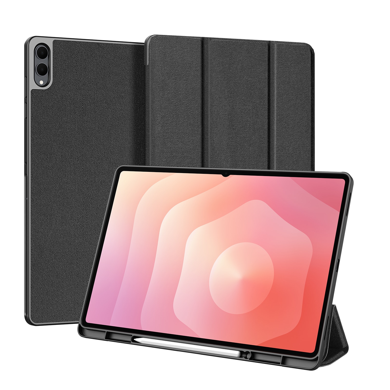 Domo Tri-Fold Case Samsung Galaxy Tab S11 Ultra Zwart