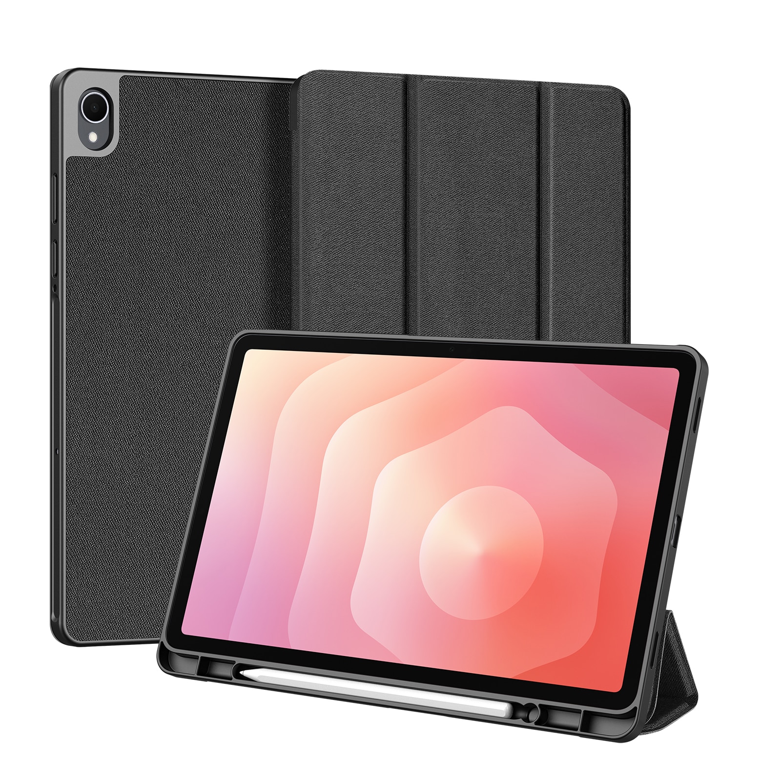 Domo Tri-Fold Case Samsung Galaxy Tab S11 Zwart