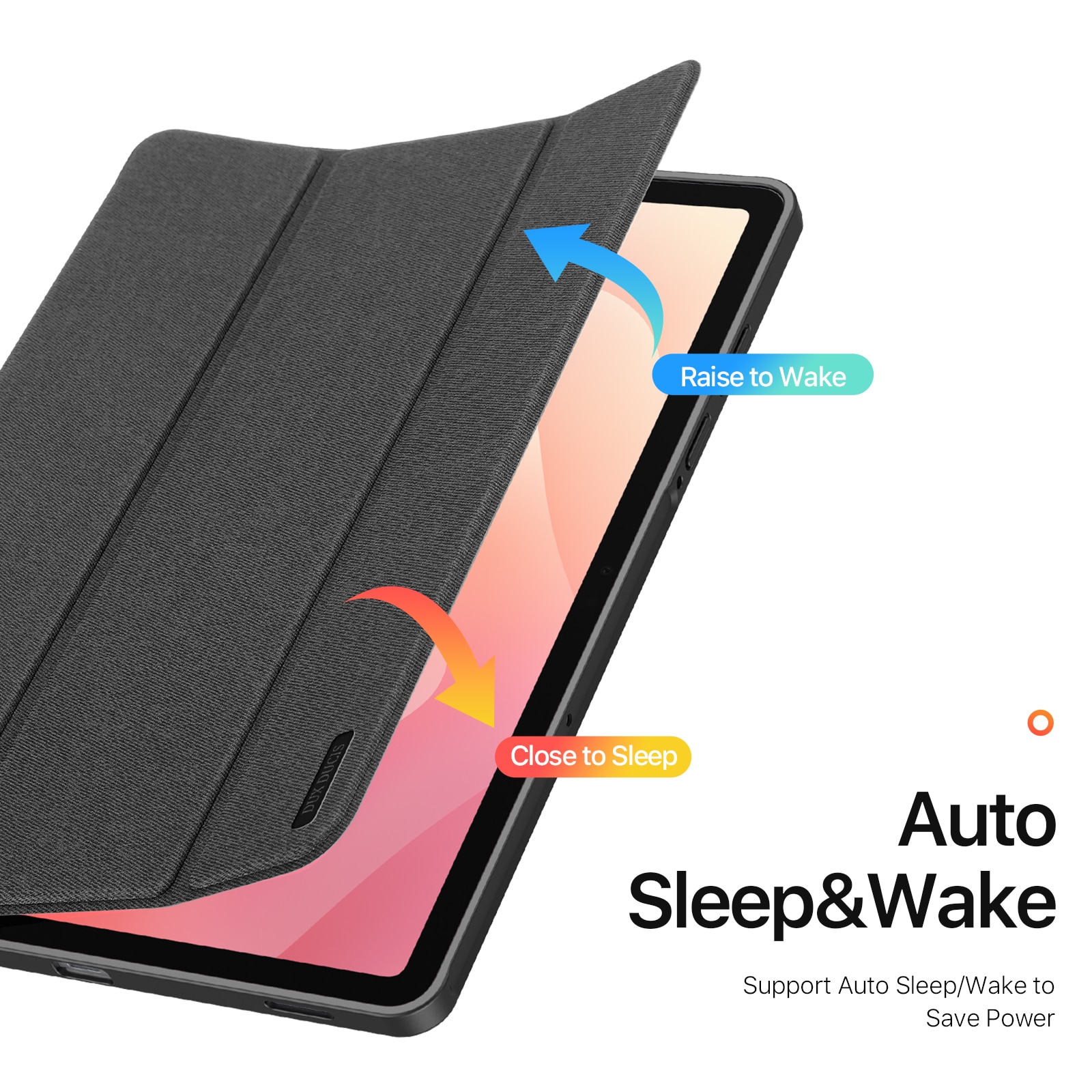 Domo Tri-Fold Case Samsung Galaxy Tab S11 Zwart
