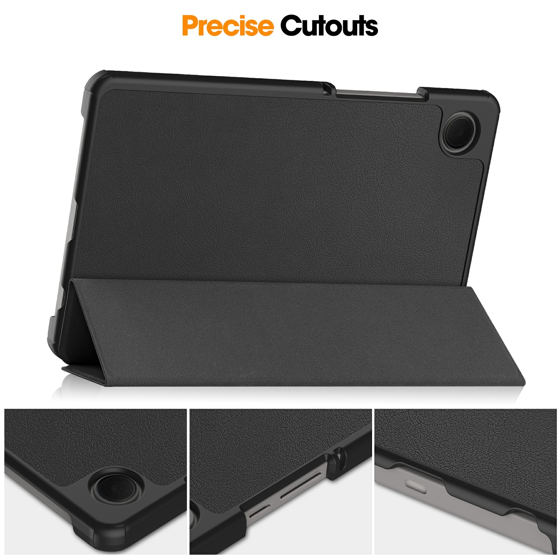 Samsung Galaxy Tab A11 Tri-fold Hoesje Zwart
