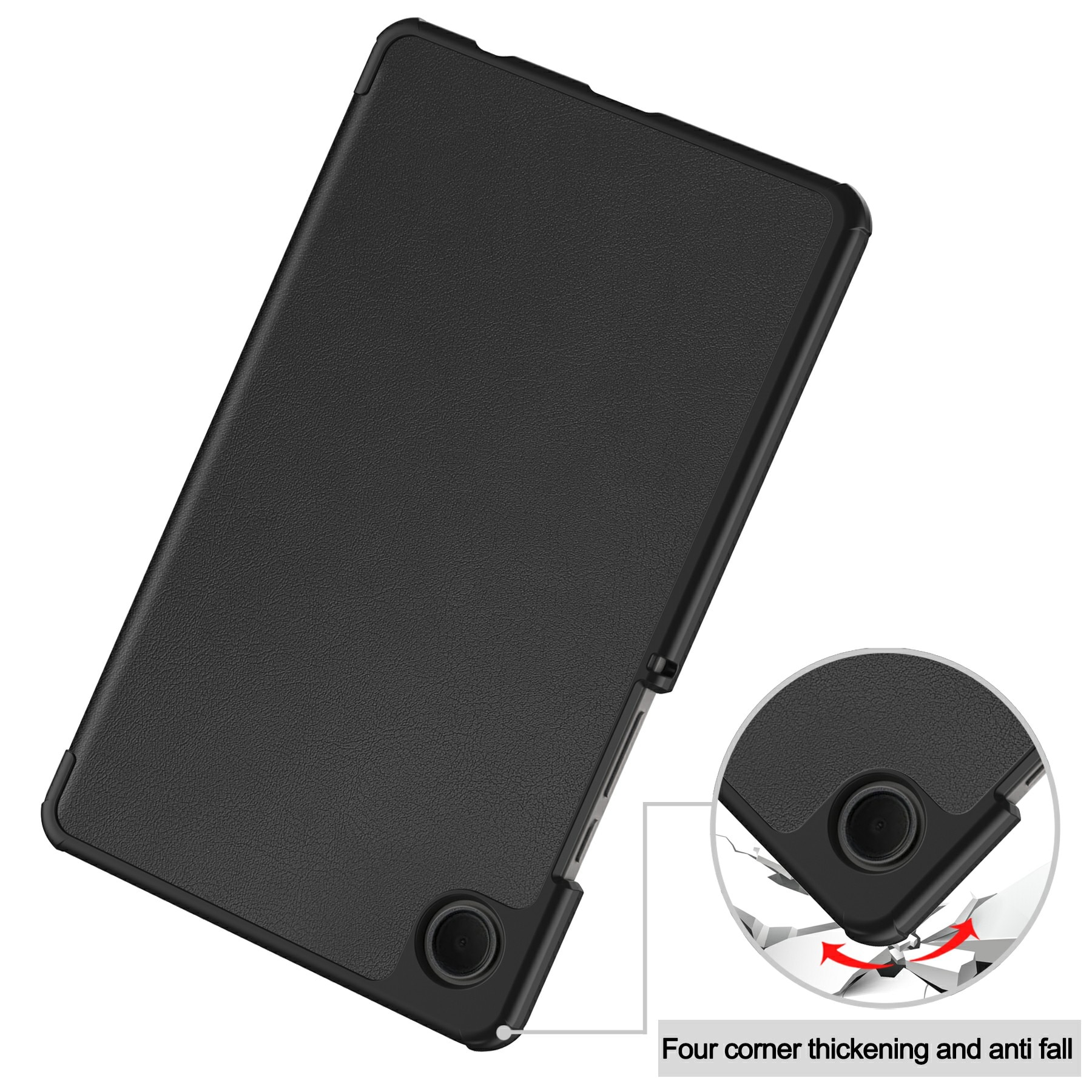 Samsung Galaxy Tab A11 Tri-fold Hoesje Zwart