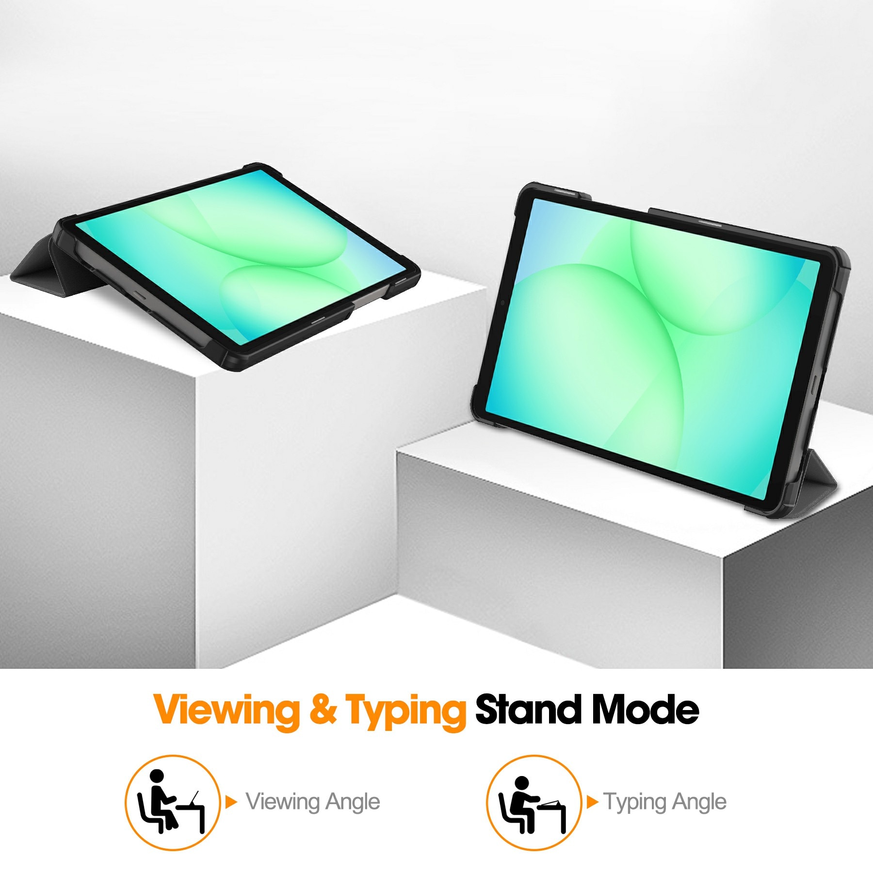 Samsung Galaxy Tab A11 Tri-fold Hoesje Grijs