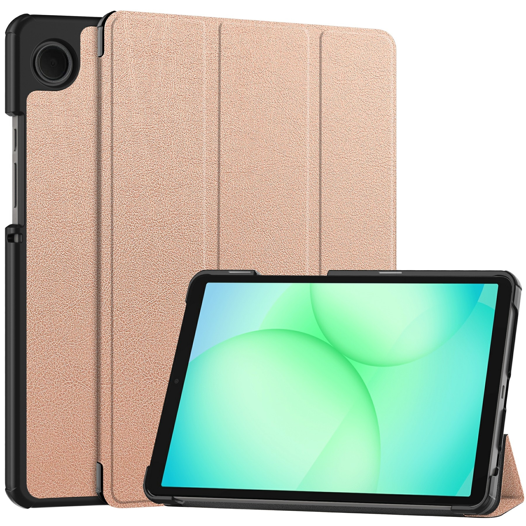 Samsung Galaxy Tab A11 Tri-fold Hoesje Rosé goud