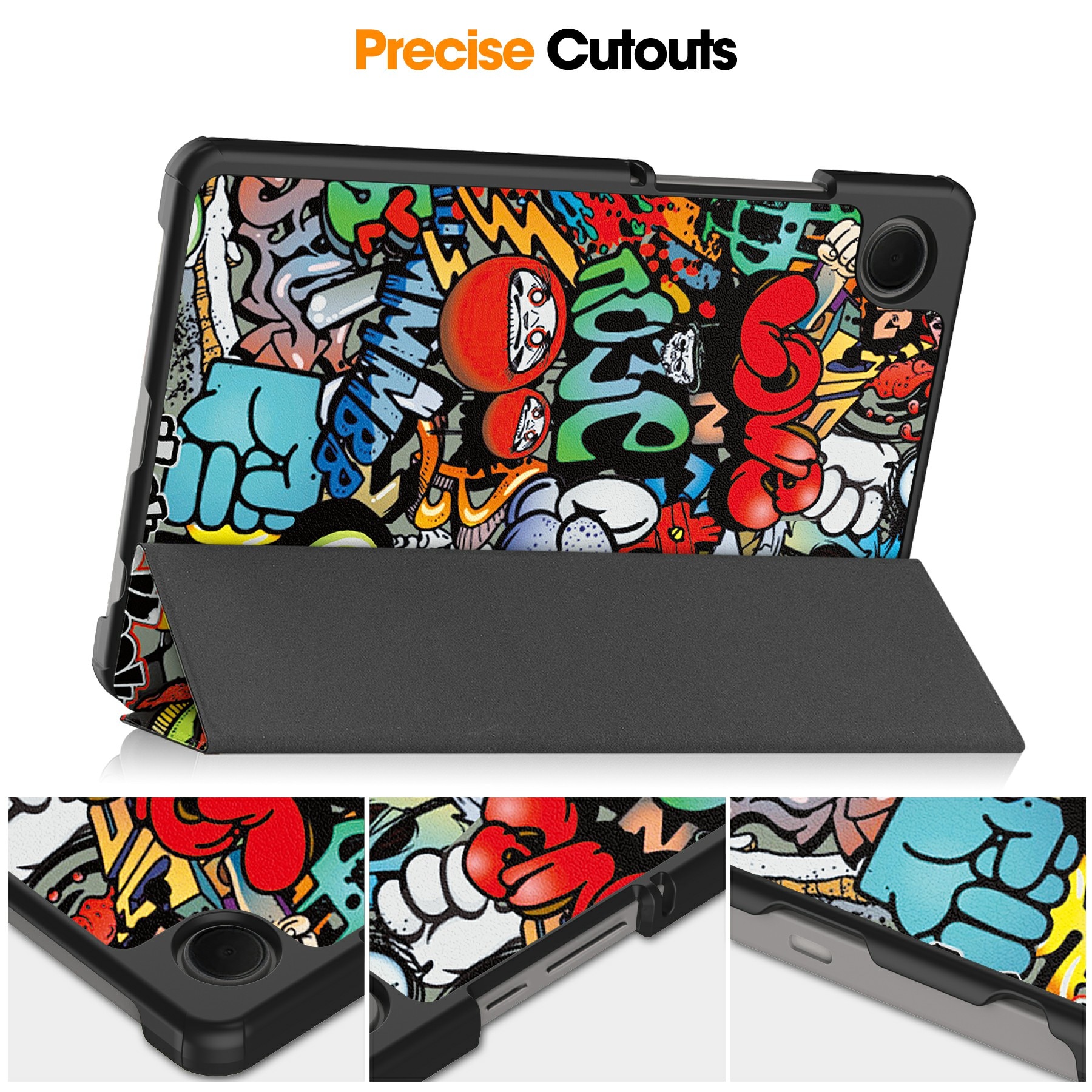 Samsung Galaxy Tab A11 Tri-fold Hoesje Graffiti