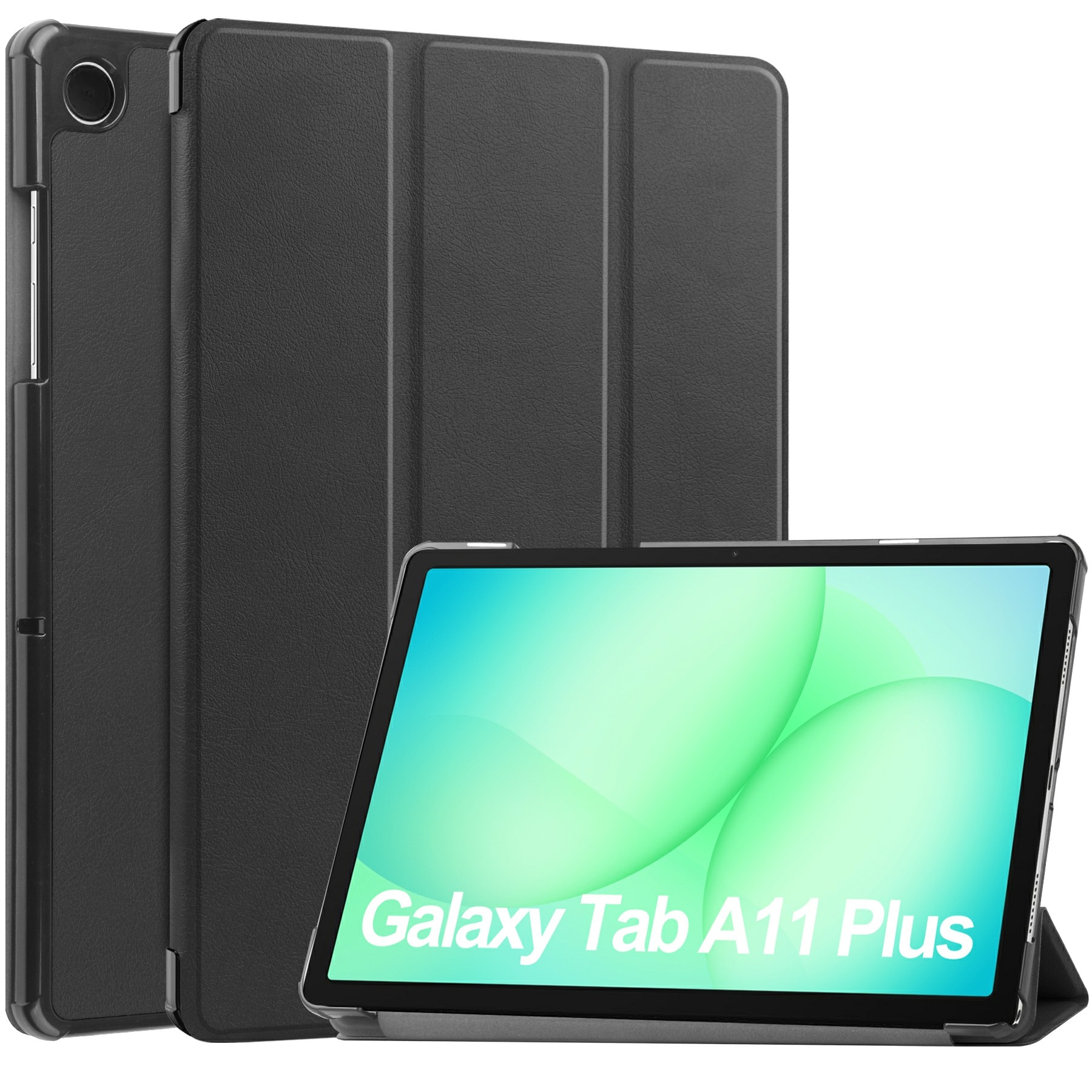 Samsung Galaxy Tab A11 Plus Tri-fold Hoesje Zwart
