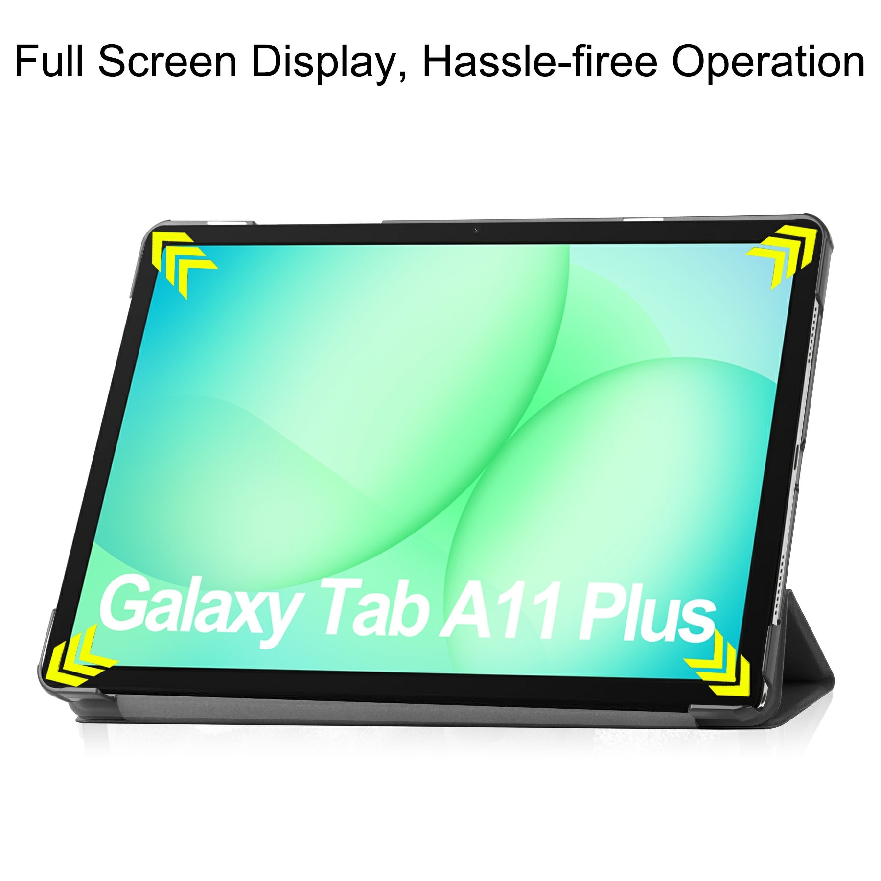 Samsung Galaxy Tab A11 Plus Tri-fold Hoesje Zwart