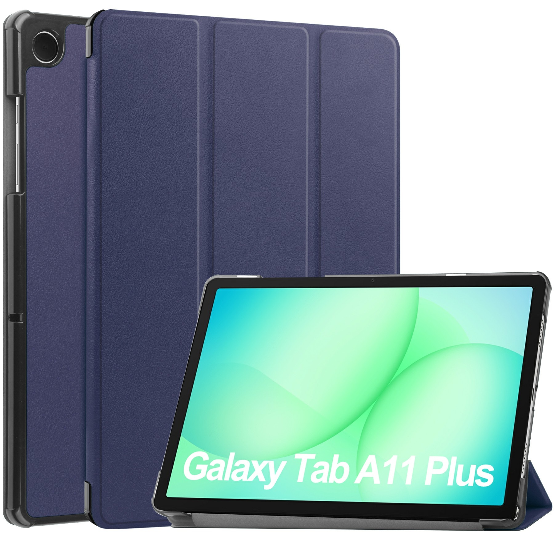 Samsung Galaxy Tab A11 Plus Tri-fold Hoesje Blauw