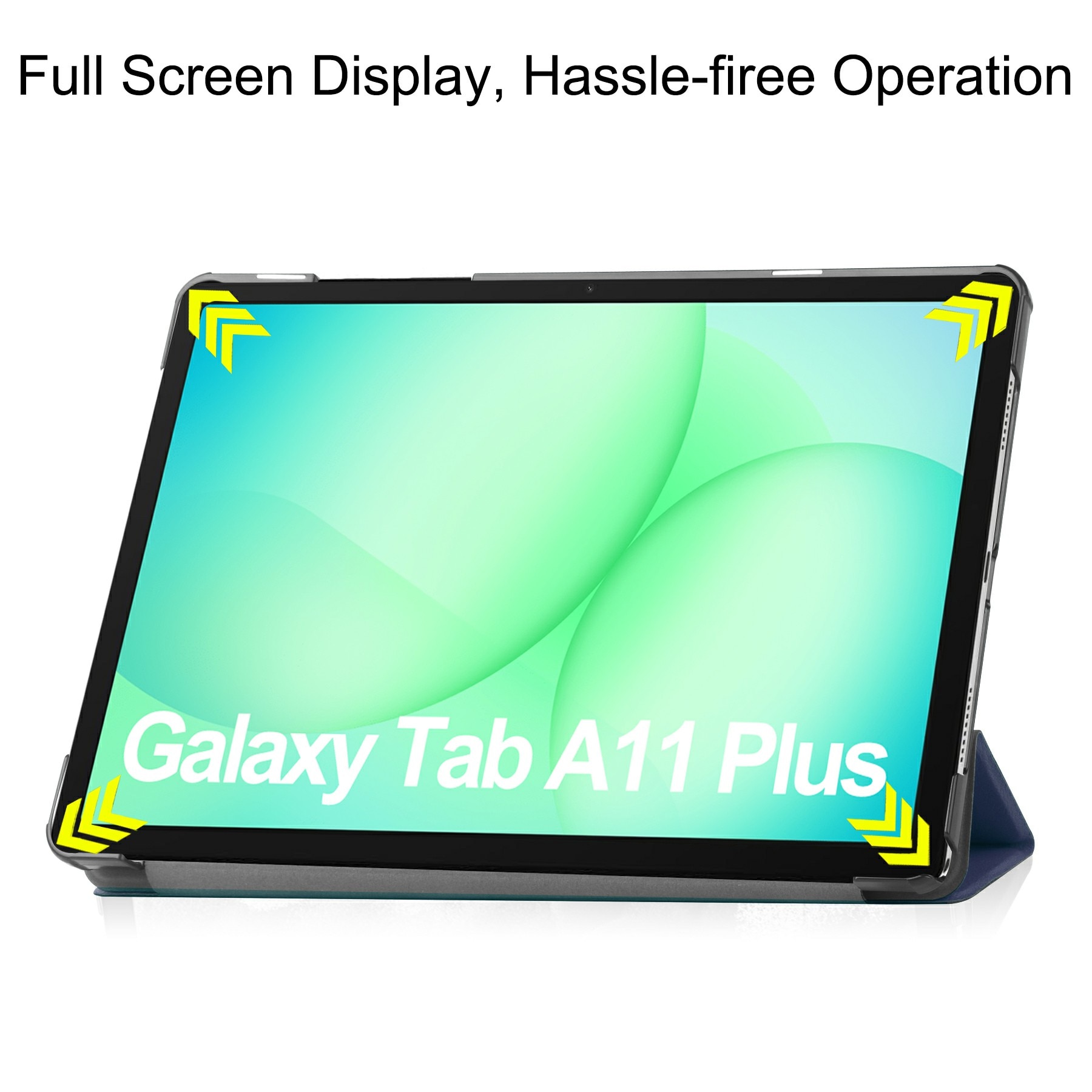 Samsung Galaxy Tab A11 Plus Tri-fold Hoesje Blauw